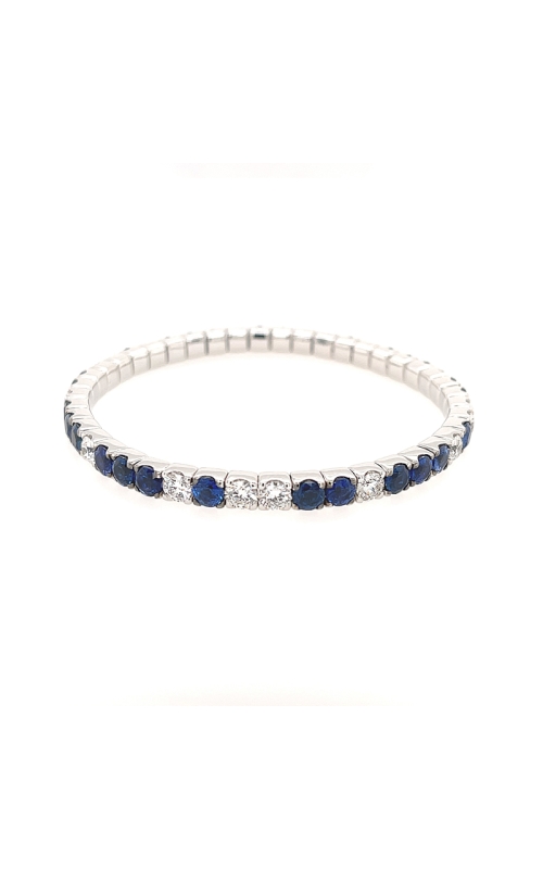 Diamond & Sapphire Stretch Bracelet