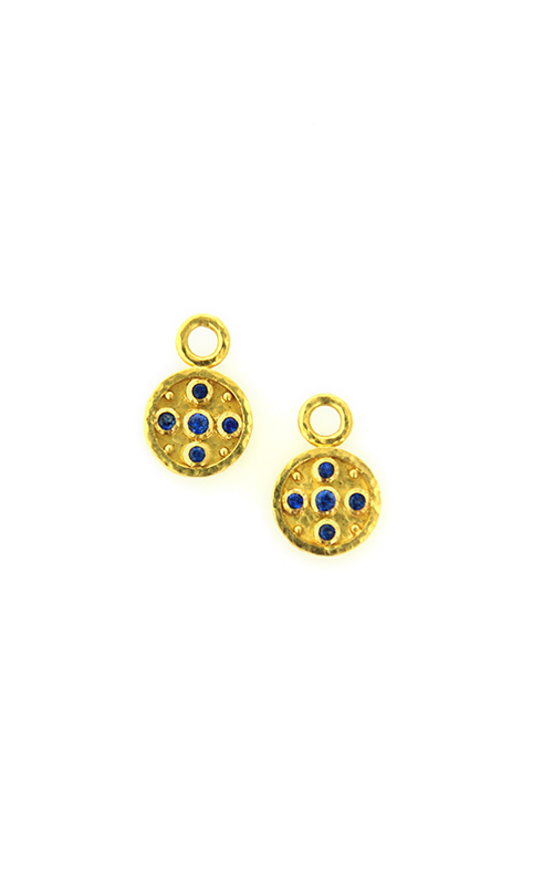 Blue Sapphire Disk Earring Pendants ERP70400 Blue Sapphire Disk Earring Pendants ERP70400
