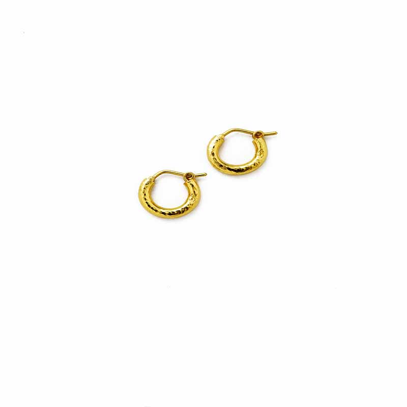 Baby Hammered Hoops Earrings Earrings ER2198 Baby Hammered Hoops Earrings Earrings ER2198