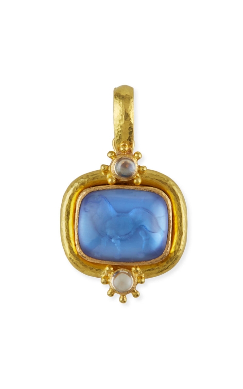Cerulean 'Cabochon Roaring Lion' Pendant P82323-L