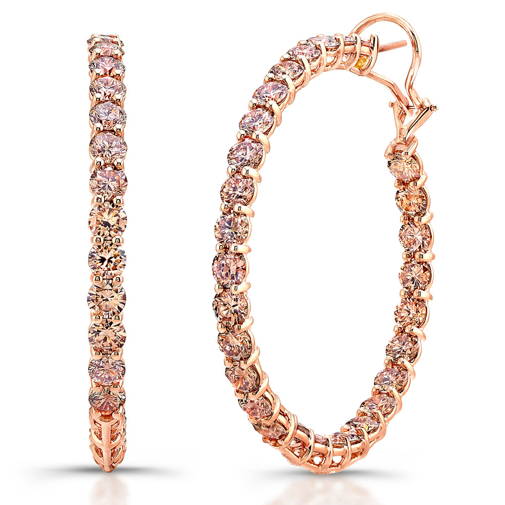 Diamond Hoop Earrings
