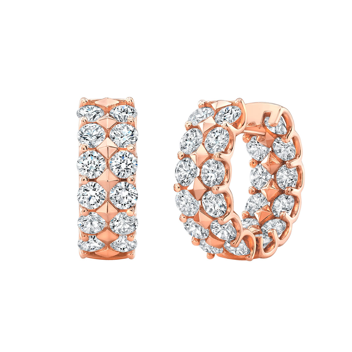 Diamond Hoop Earrings