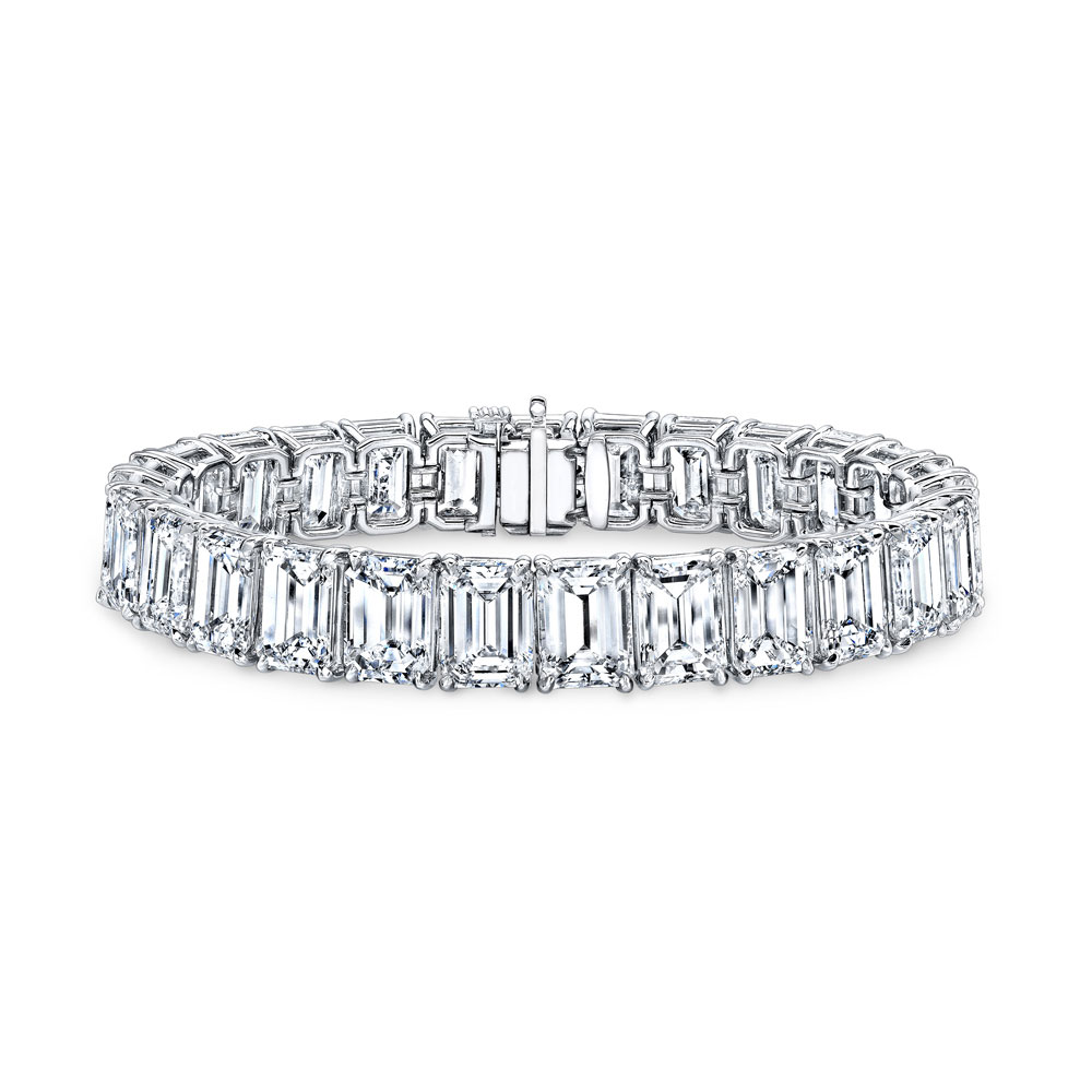 Emerald Cut Diamond Bracelet