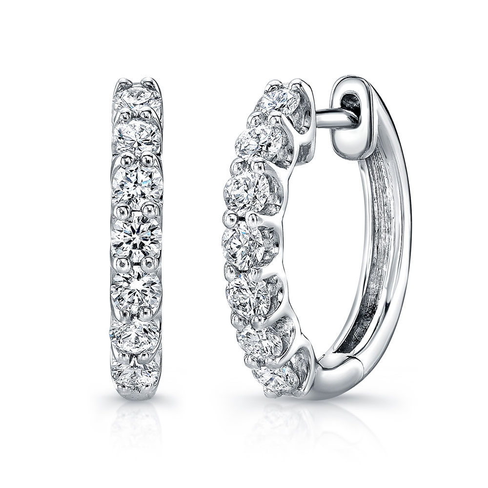 Diamond Hoop Earrings