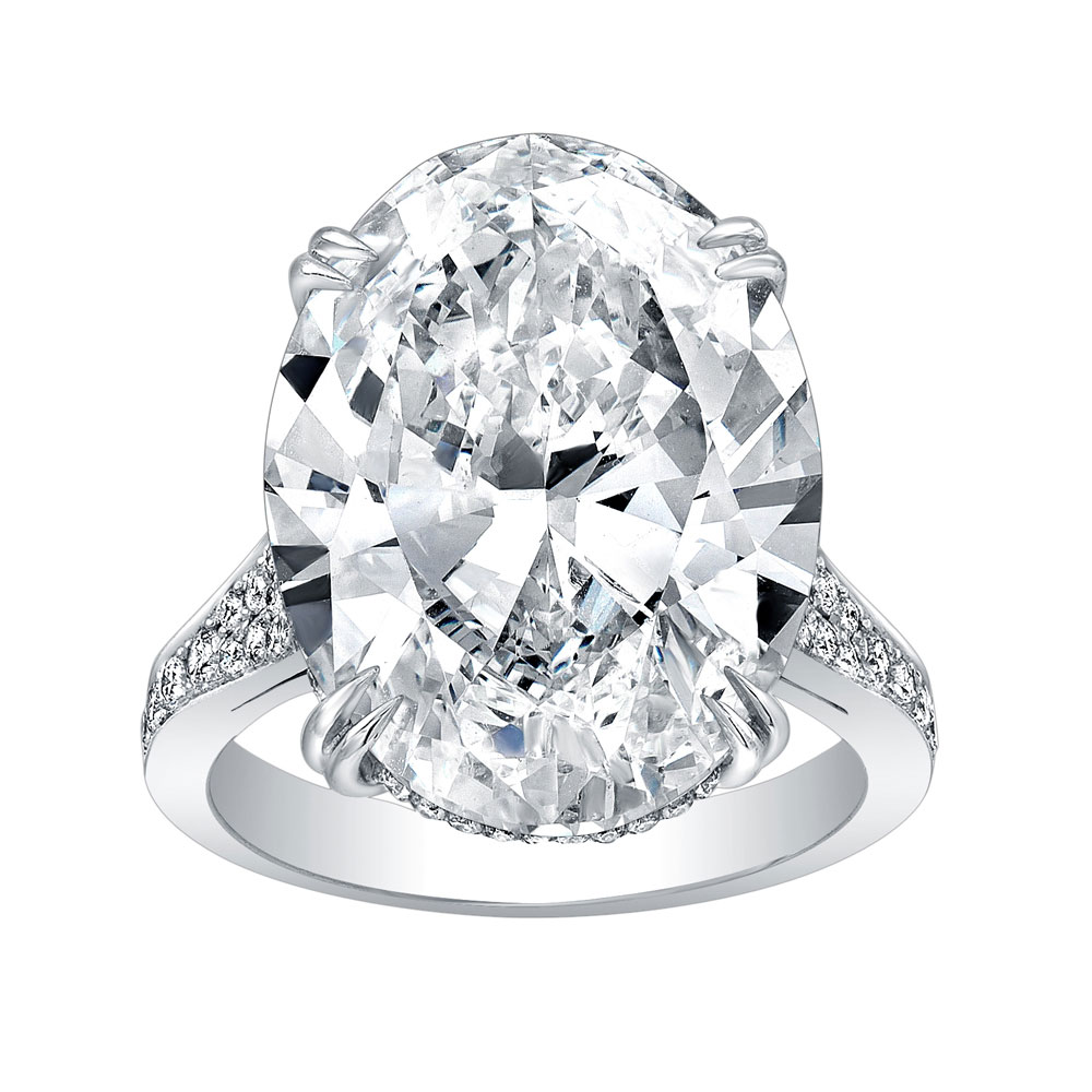 Oval Brilliant Diamond Ring