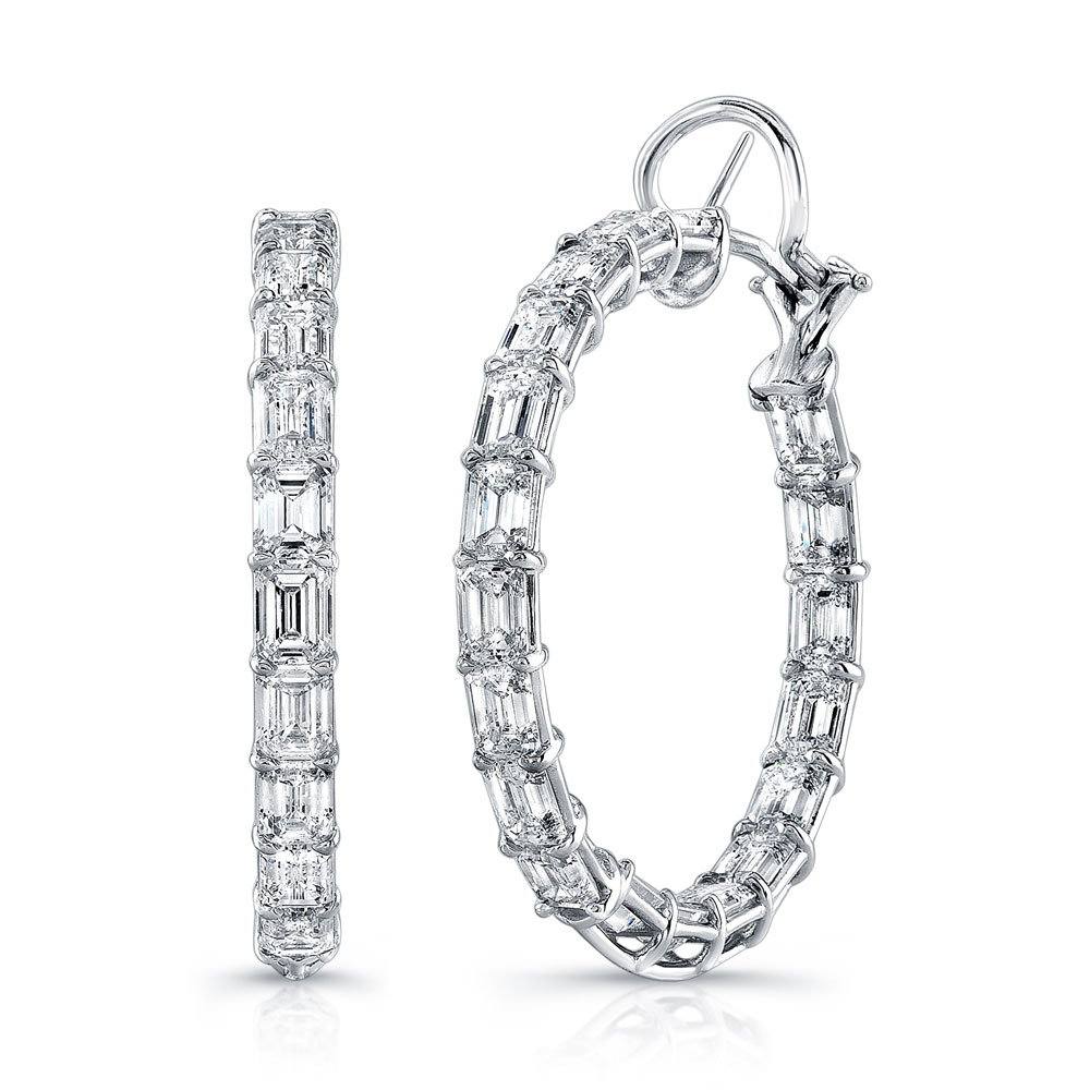 Diamond Hoop Earrings