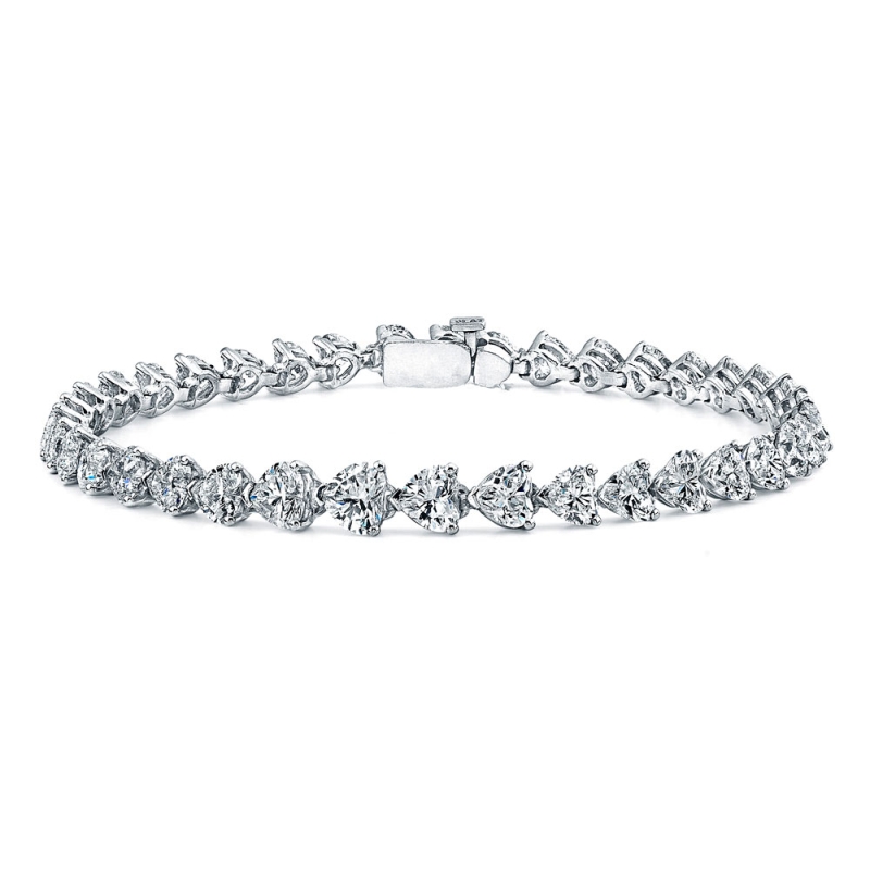 Heart Shape Diamond Bracelet