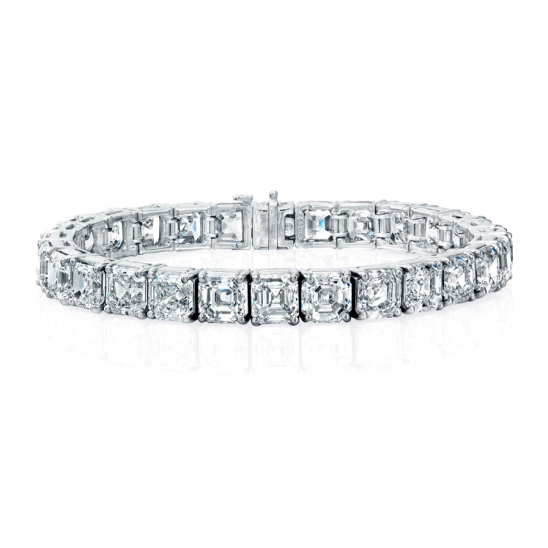 Asscher Cut Diamond Bracelet
