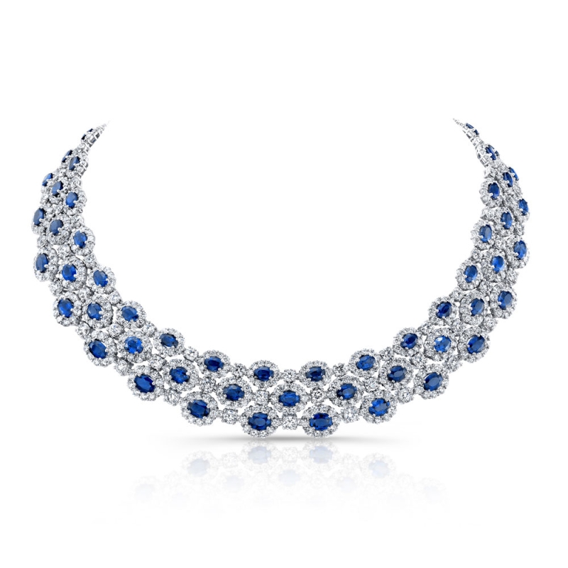 Sapphire & Diamond Necklace