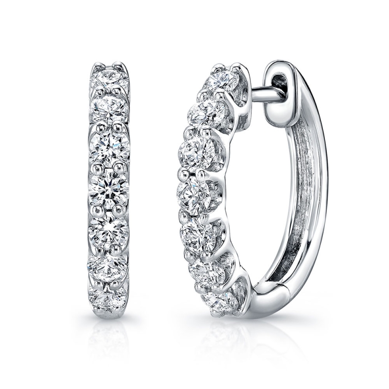 Diamond Hoop Earrings