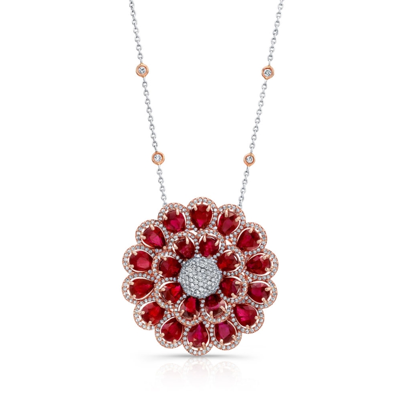 Ruby & Diamond  Necklace