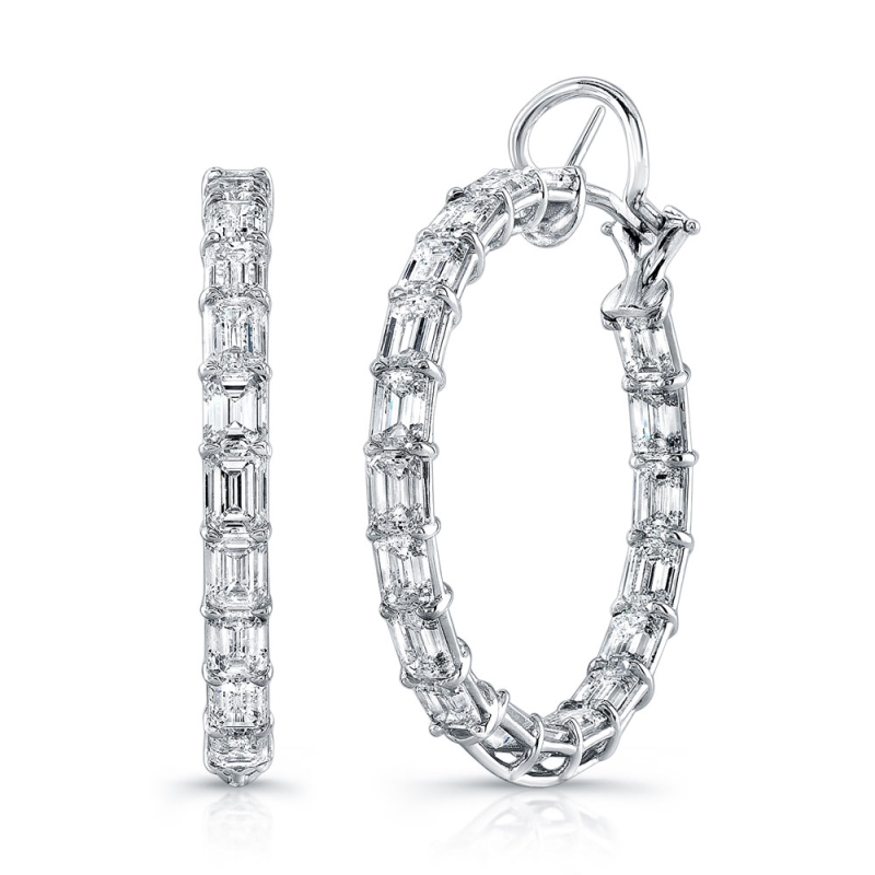Diamond Hoop Earrings
