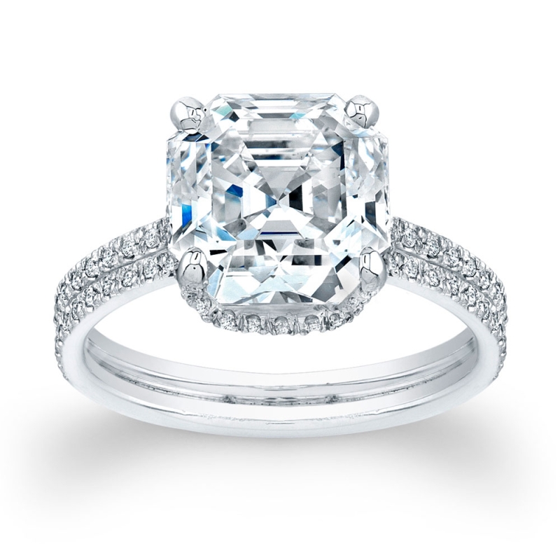 Asscher Diamond Ring