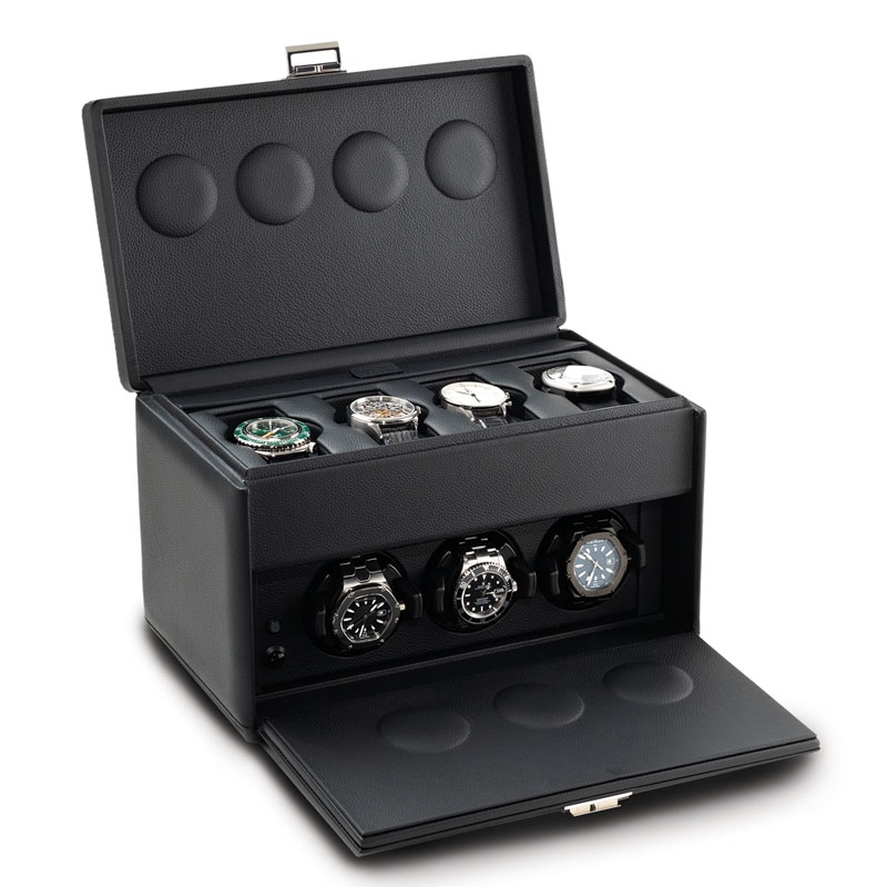 3 Watch Winder Black 7-RT