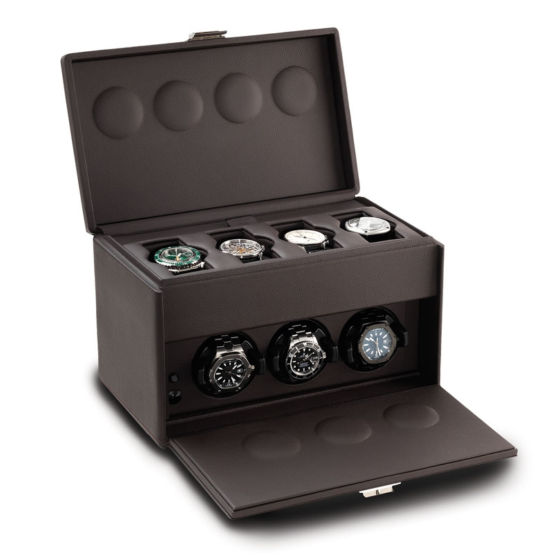 3 Watch Winder Chocolate 7-RT
