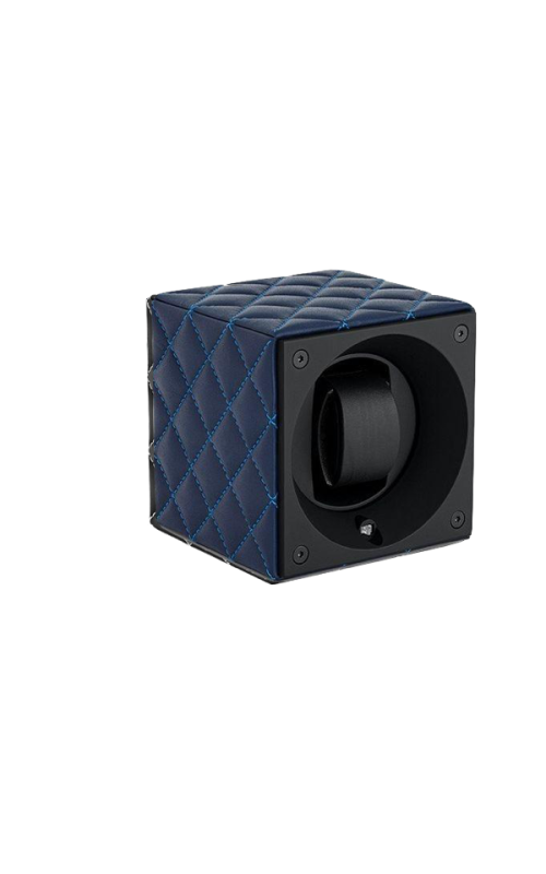Masterbox Single Dark Blue Toledo Leather Blue Stitches