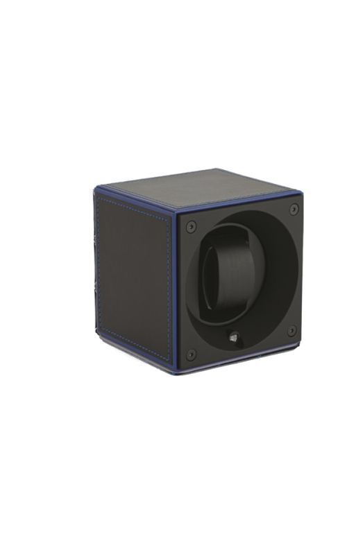 Masterbox Single Black Toledo Leather Blue Edge & Stitches