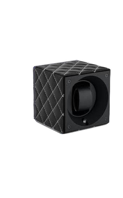 Masterbox Single Black Toledo Leather White Stitches